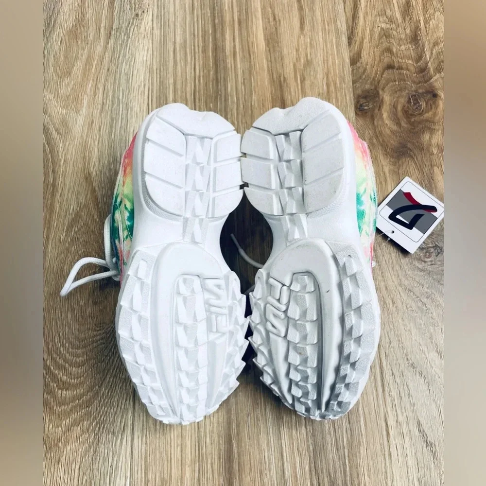 Fila Girls Disrupter II 3XM01064-775 Multicolor Casual Shoes Sneakers Size 3 NWT